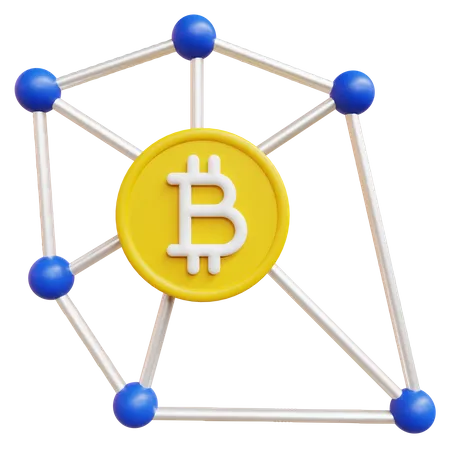 Bitcoin Structure  3D Icon