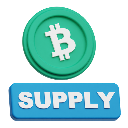 Bitcoin Supply  3D Icon