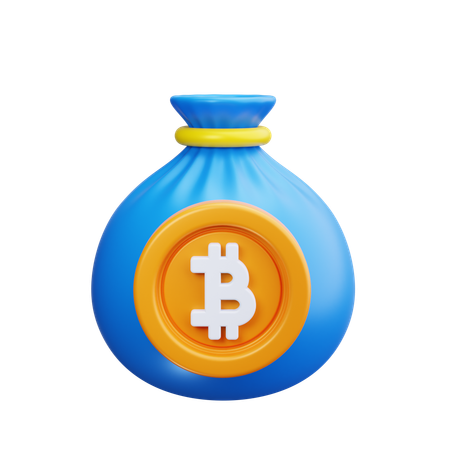 Bitcoin-Tasche  3D Icon