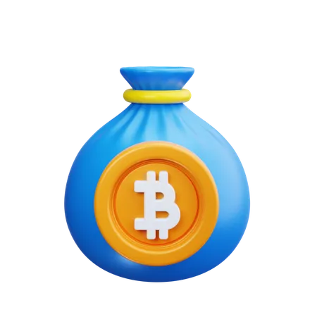 Bitcoin-Tasche  3D Icon