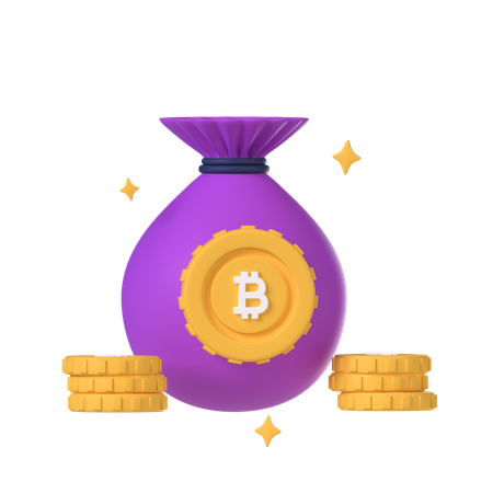 Bitcoin-Tasche  3D Icon