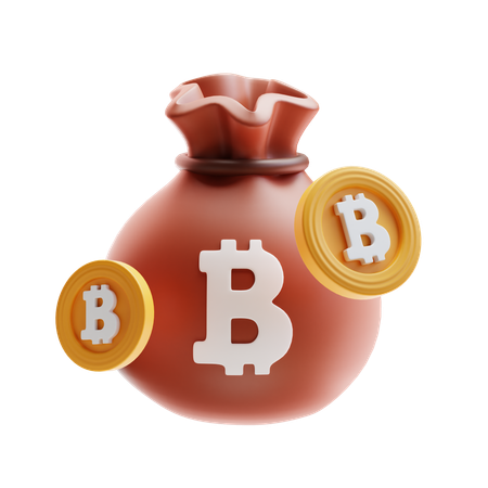 Bitcoin-Tasche  3D Icon