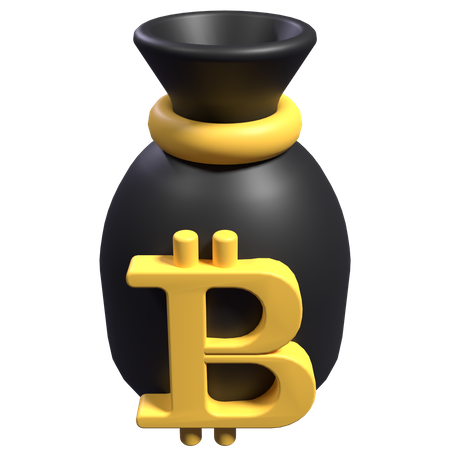 Bitcoin-Tasche  3D Icon