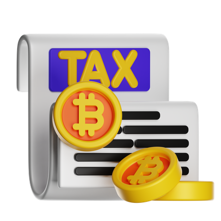Bitcoin Tax  3D Icon