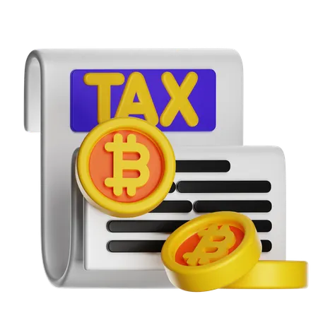 Bitcoin Tax  3D Icon
