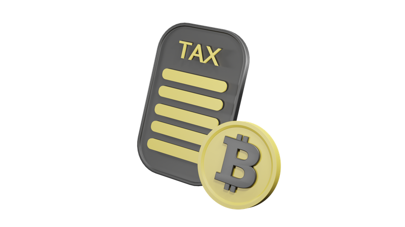 Bitcoin Tax  3D Icon