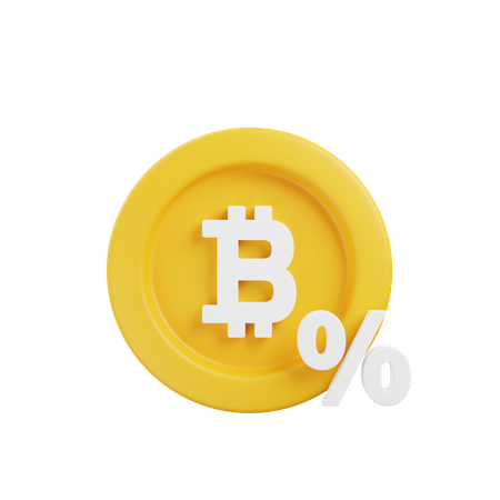 Bitcoin Tax  3D Illustration