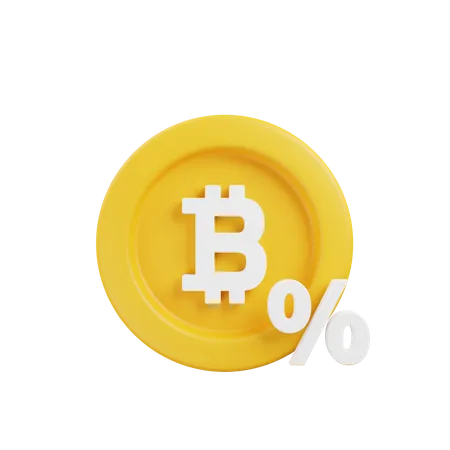 Taxe sur les bitcoins  3D Illustration
