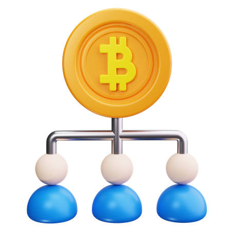 Bitcoin Team  3D Icon