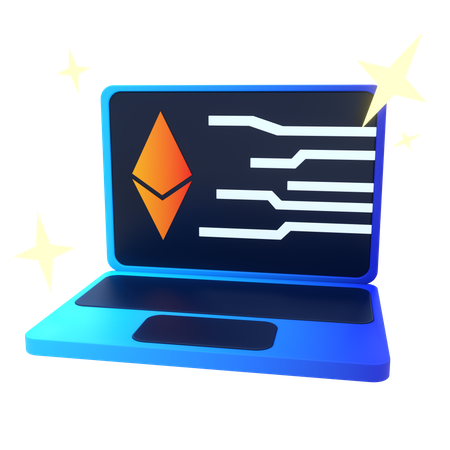 Bitcoin-Technologie  3D Icon