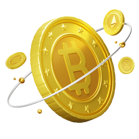 Bitcoin Technology  3D Icon