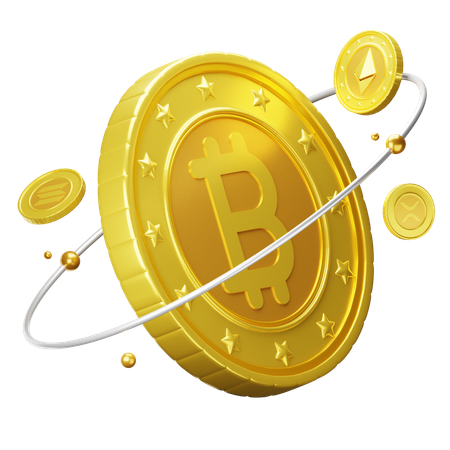 Bitcoin Technology  3D Icon