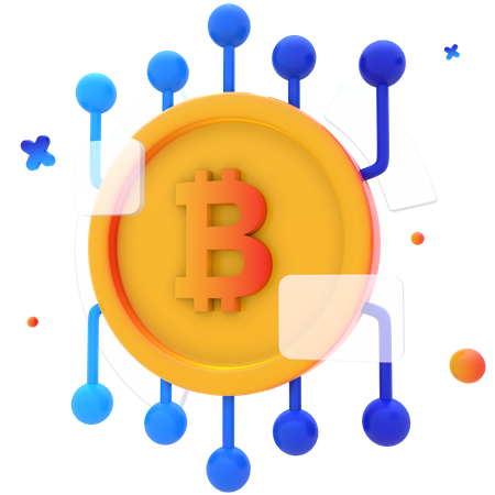 Bitcoin Technology 3D Icon