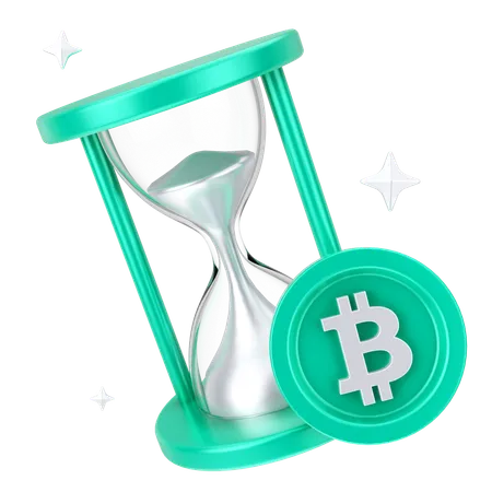 Temporizador bitcoin  3D Icon