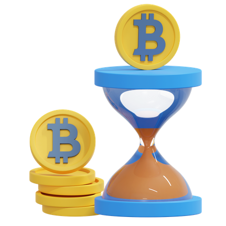 Bitcoin Time  3D Icon