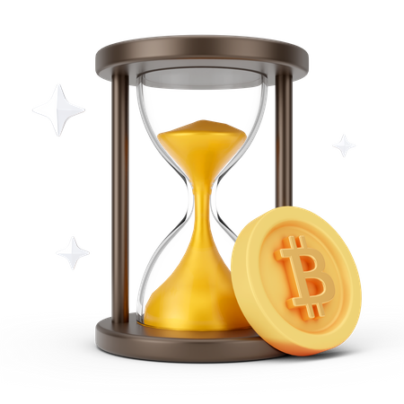 Bitcoin Timer  3D Icon