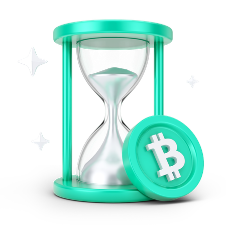 Bitcoin Timer  3D Icon