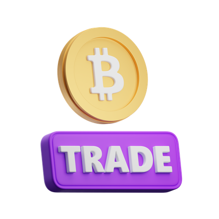 Bitcoin Trade  3D Icon
