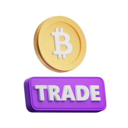 Bitcoin Trade  3D Icon