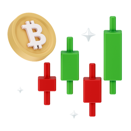 Bitcoin Trading  3D Icon