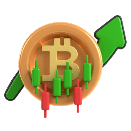 Bitcoin Trading  3D Icon