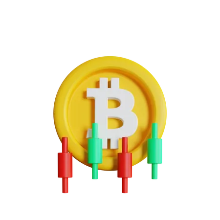 Bitcoin Trading  3D Icon