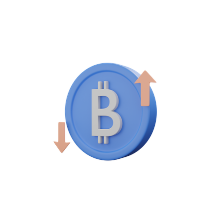 Bitcoin Trading  3D Icon