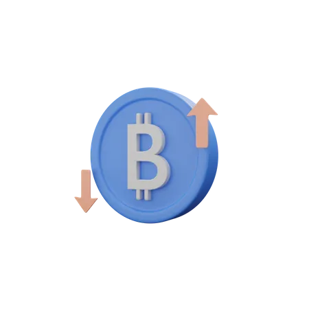 Bitcoin Trading  3D Icon