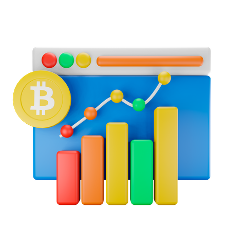 Bitcoin Trading  3D Icon