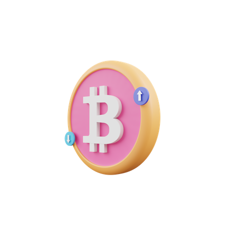 Bitcoin Trading  3D Icon