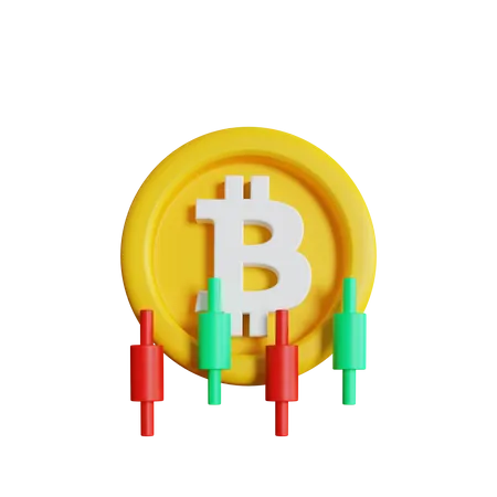 Commerce de bitcoins  3D Icon