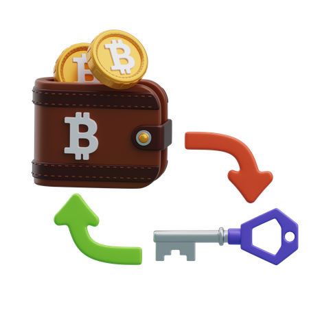 Bitcoin Transaction  3D Icon