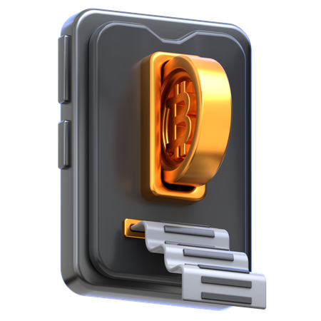 Bitcoin Transaction  3D Icon