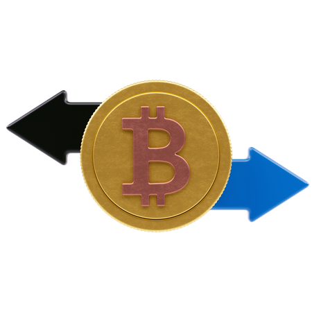 Bitcoin Transaction  3D Icon