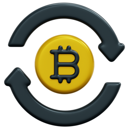 Bitcoin Transaction  3D Icon