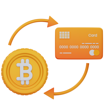 Bitcoin Transaction  3D Icon