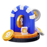 bitcoin transaction 3d logos