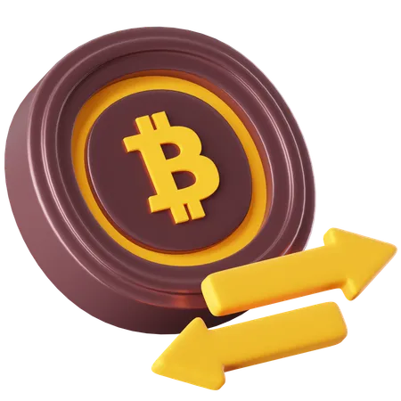 Bitcoin Transfer  3D Icon