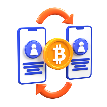 Bitcoin Transfer  3D Icon