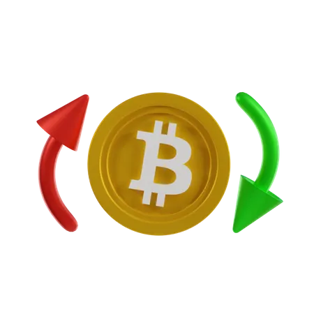 Bitcoin Transfer  3D Icon
