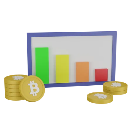 Bitcoin 3 D Illustration 3D Icon