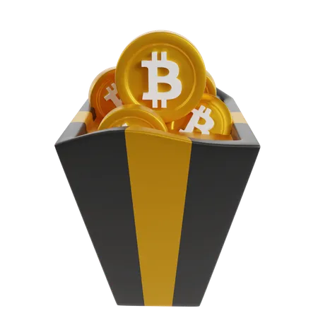 Bitcoin Trolley  3D Icon