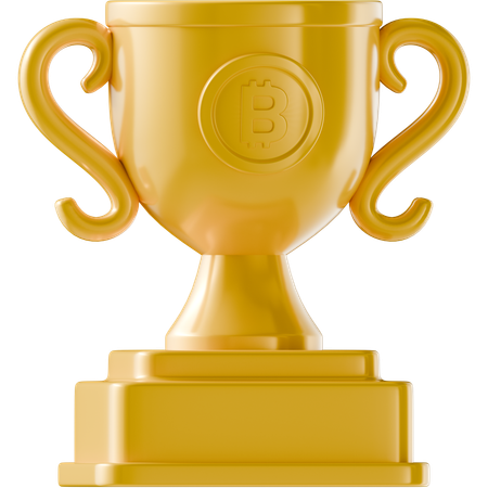 Bitcoin Trophy  3D Icon