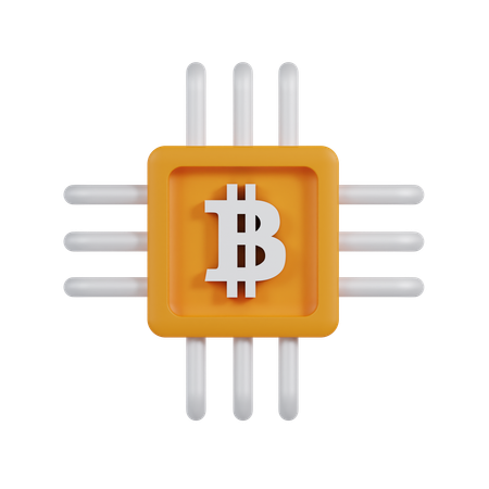 Bitcoin und Kryptowährung  3D Icon