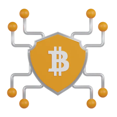 Bitcoin und Kryptowährung  3D Icon