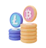 Bitcoin und Litecoin