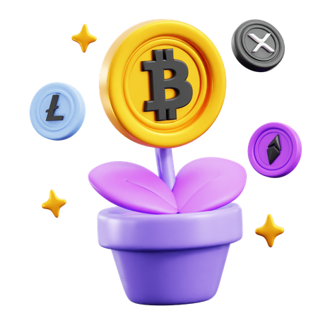 Usine de bitcoins  3D Icon