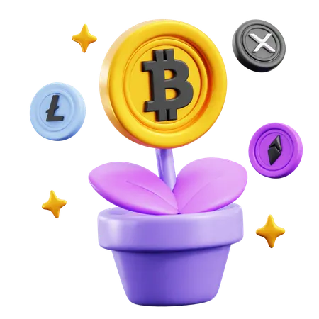 Usine de bitcoins  3D Icon