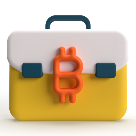 Valigetta bitcoin  3D Icon