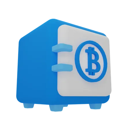 Bitcoin Vault  3D Illustration